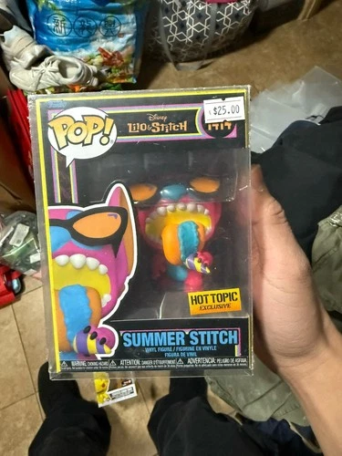 Funko POP #1414 Disney Lilo & Stitch Summer Stitch Black Light Exclusive Figure