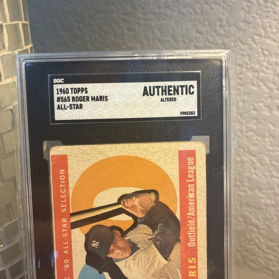 1960 Topps All-Star - High # Roger Maris #565 - Image 3 of 4