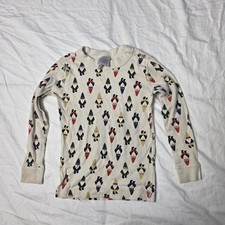 hanna andersson boy's gnome pajama size 4 flaws