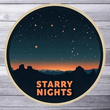 Camping sticker vinyl decal lakeside living sunset tent trees outdoors