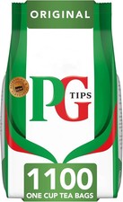 PG Tips One Cup Biodegradable Square Everyday Tea Bags Bulk, Pack Of 1100 Teabag
