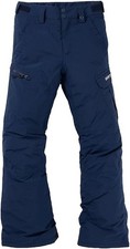 NEW - Burton Boys' Exile 2L Insulated Cargo Snow Pants, Dress Blue, XS