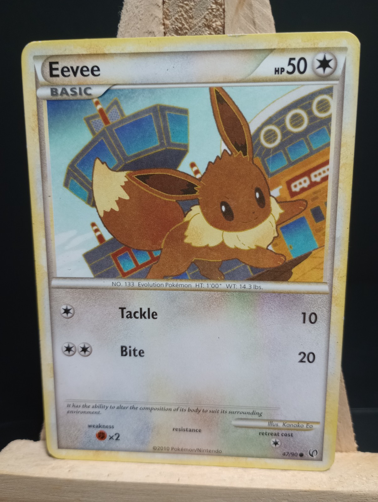 Eevee 47/90Common HGSS Undaunted Pokemon TCG MP