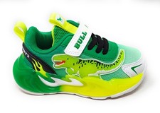 Bull Boys scarpa T-Rex con luci modello bambino DNAL5117 Jurassic Rex verde