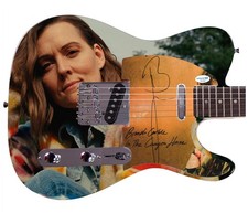 Brandi Carlisle The Go-Gos Signed Custom Graphics Guitar ACOA