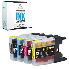 4-Pack Compatible LC75 Ink Cartridges Combo fits Brother MFC-J425W J430W J435W