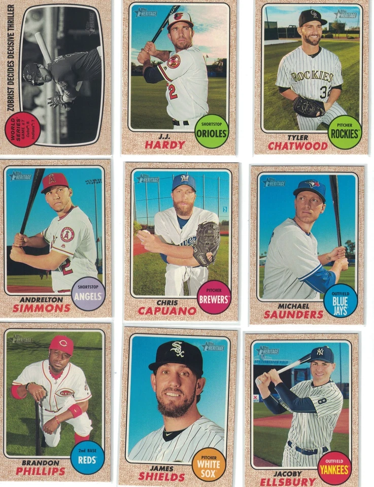 2017 Topps Heritage - You Pick - Complete Your Set - Image 4 of 4