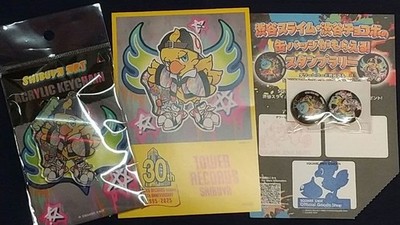 Nicht zum Verkauf Shibuya Chocobo Briefmarke Rallye Blechabzeichen & Postkarte