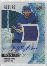2023-24 Allure Rookies Blue Line Jersey 67/75 Matthew Savoie Matt #128 Auto 1q7q