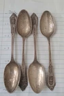 Lot of 4 Vintage Sterling Silver WALLACE GRAND BAROQUE ROSE Spoon 102.3 Grams