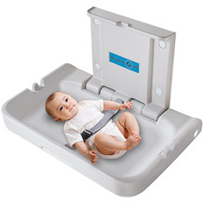 Baby Changing Table Wall Mounted,Baby Changing Station with Safrty Strap,Hdpe Fo