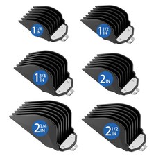 Clipper Guards Set, Hair Clipper Guards with Metal Clip, 6 Cutting Lengths 1....