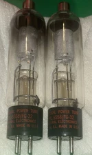 2 HUGE National Power Tubes NL-5558/FG32 RARE Half Wave Mercury Vapor Rectifier