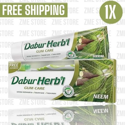 1X Dabur Herbal Gum Care Neem Toothpaste 150gm + Toothbrush Free