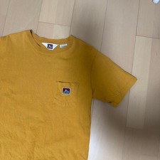 Ben Davis Mustard T-Shirt with Pocket Size Large Japan