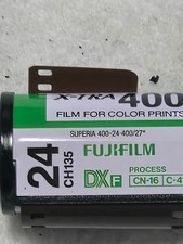 Vintage Fujifilm Superia X-TRA 400 35mm Film 24 Exp Mint Label in Tube DiSPLAY
