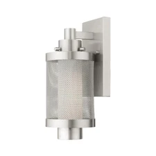 Lighting 20681-91 1 Light Brushed Nickel Wall Lantern
