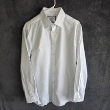 Charles Tyrwhitt Shirt Men 16/33 White Slim Fit Dress Long Sleeve
