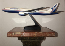 Vintage Boeing 777 Plastic Display Model- clean & intact 12" x 12.5" collectable