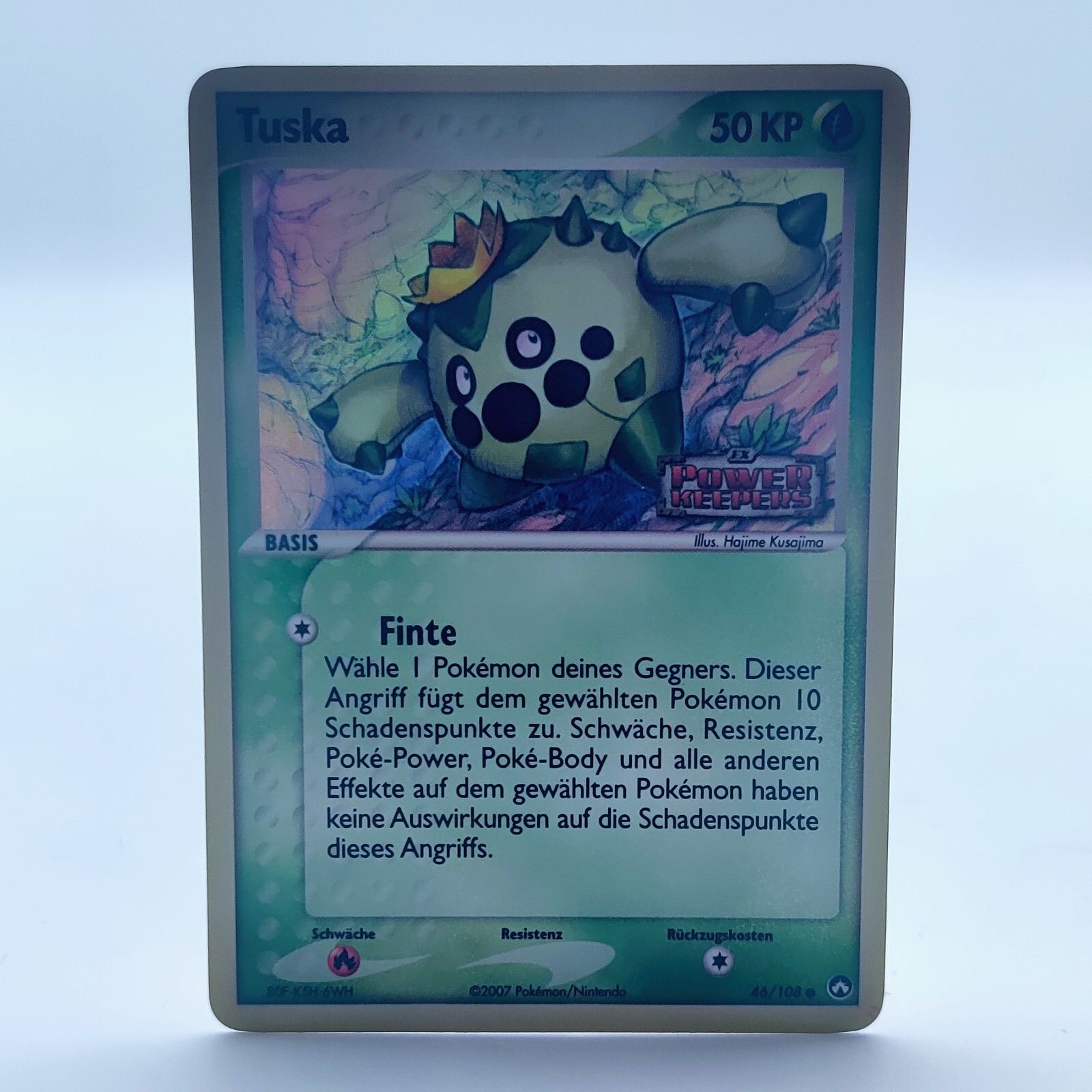 Pokemon TCG Holo Tuska 46/108 EX Power Keepers German Card