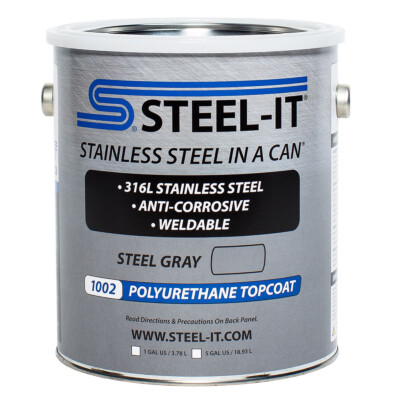 Steel-It Polyurethane Gallon 1002G (Stainless Steel Pigmented Paint)