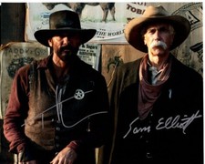 TIM MCGRAW and SAM ELLIOTT signed autographed 8x10 YELLOWSTONE 1883 photo RARE!!