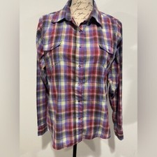 Wrancher by Wrangler Pearl snap long sleeve button down shirt. Size Large