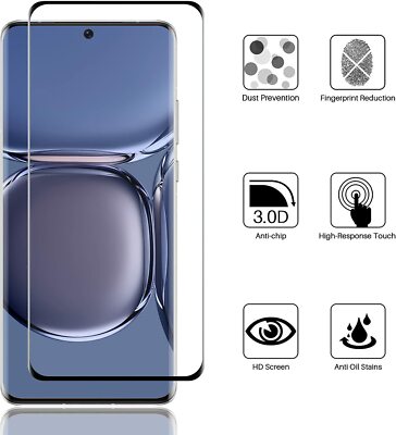 2X 3D Schutzglas Glasfolie für Huawei P50 Pro Panzerfolie Display Full Curved 9H