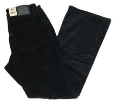 Women's Levi's Jeans NEW 726 Flare Black Corduroy Tag 30/32 measured Size 30x31