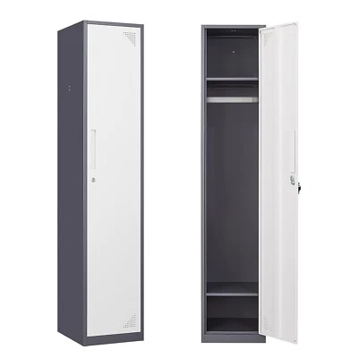 STANI Metal Locker Steel Storage Cabinet with 1 Door for Home Office School Gym Hotel