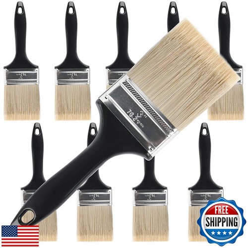 ZOENHOU 10 Pieces 3 Inch Paint Brush, Paintbrush Set, Paint Brushes Set Profe