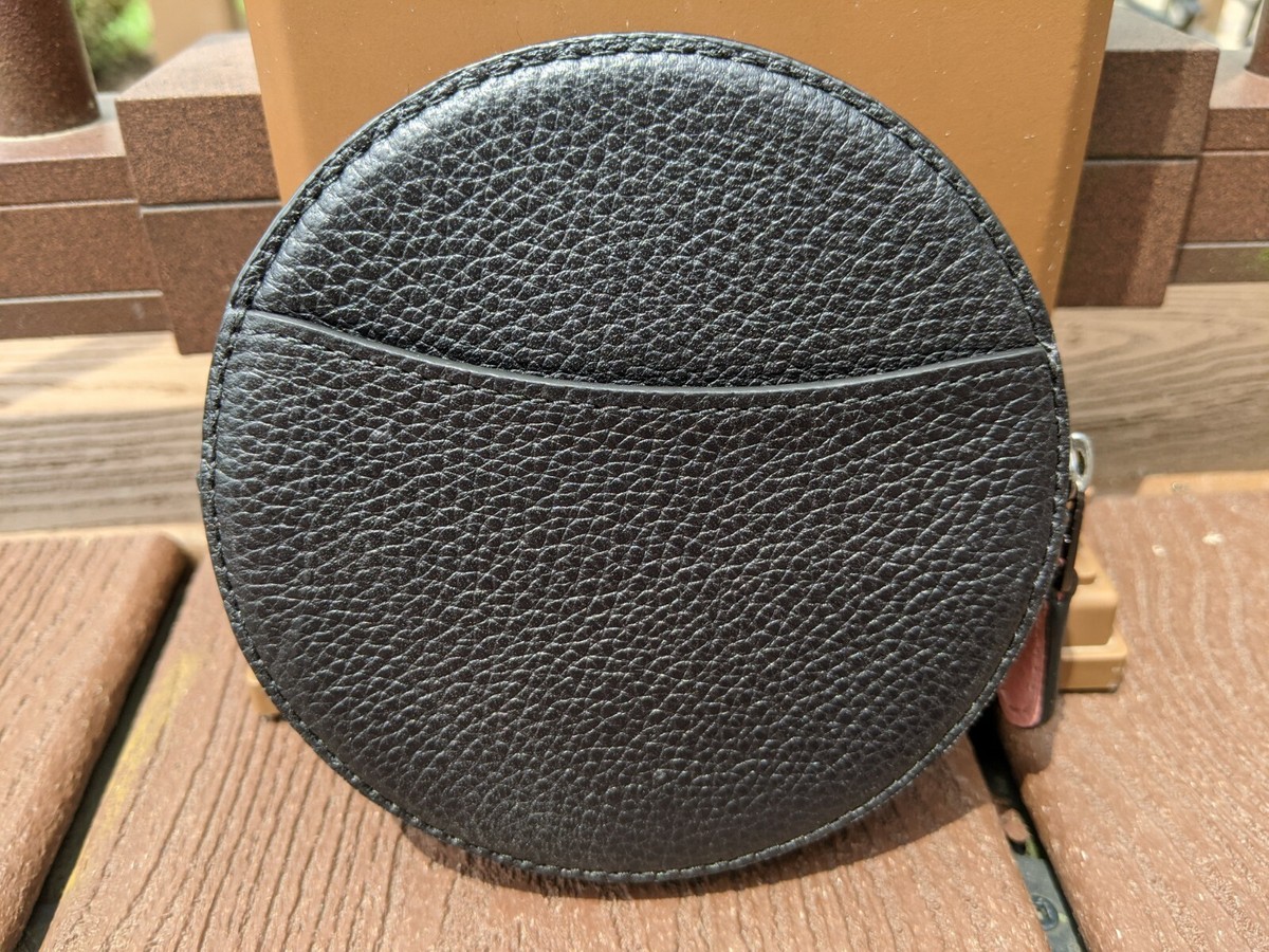 Coach Rexy & Carriage Tan 🦖 T-Rex Round Coin Case Card Holder