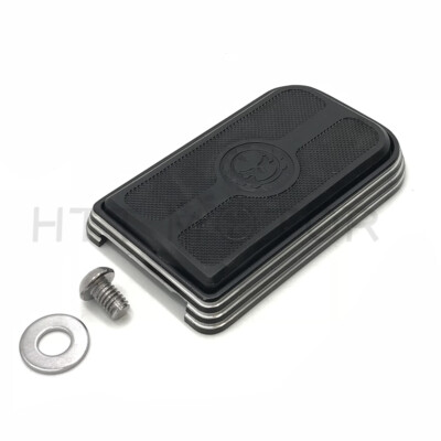 Black Skull Brake Pedal Pad For Harley Softail Slim FLS/ Road Glide FLTRX