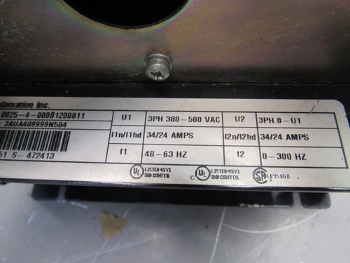 ABB ACS600 AC DRIVE ACS601-0025-4-000B1200811 380-500V 34/24AMPS USED TAKEOUT !! - Picture 11 of 13