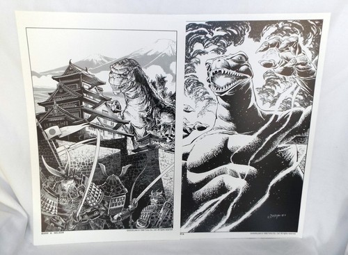 Toho GODZILLA Prints 1988 2 Packs Of 10 Art By Geary, Wald, Bissette, Warner + - Picture 5 of 15