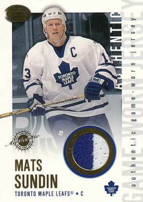 2002-03 Pacific Calder GAME JERSEY #22 MATS SUNDIN - Toronto Maple Leafs