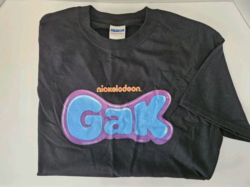 Nickelodeon GAK Black T-Shirt, Unisex Size Small, New Without Tags/packaging 