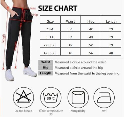 Super dehnbare bequeme Damen Jogger Jogginghose mit Kordelzug/Taschen - Bild 7 von 10