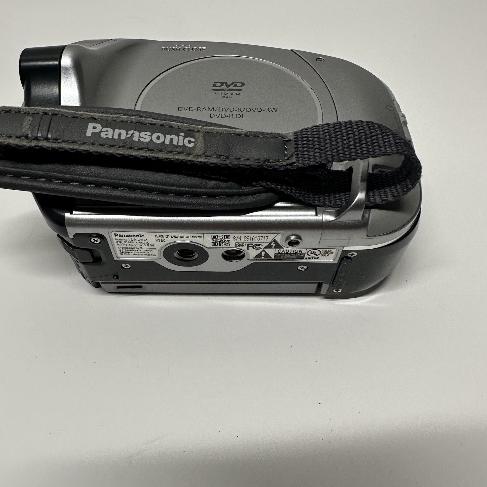 Panasonic Digital Video Camcorder Camera VDR-D50P Cords Cables NO Batteries