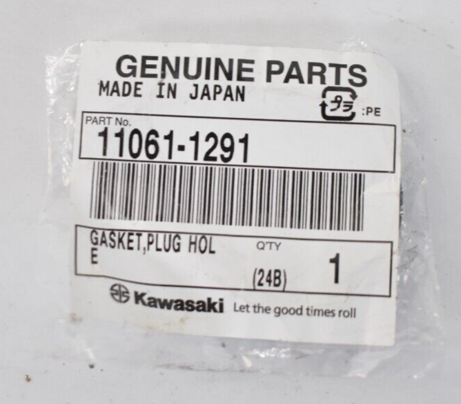 Kawasaki Plug Hole Gasket Automotive Replacement Part 11061-1291