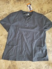 Womens BT Supply Co. Medical Shirt Top Scrub Dark Gray Charcoal 2XL XXL
