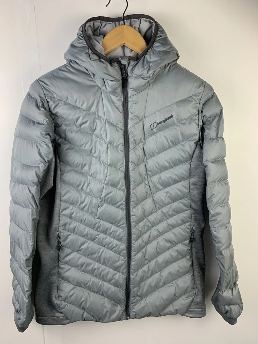 Berghaus Pertex Hydrodown 600 Down And Feather Jacket Ladies Size 16 Light Blue
