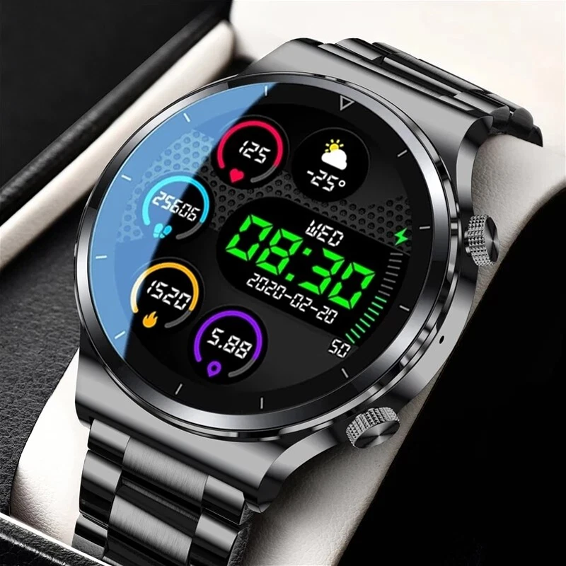 IP68 Water Proof Smart Watch with Touch Control, Heart Rate