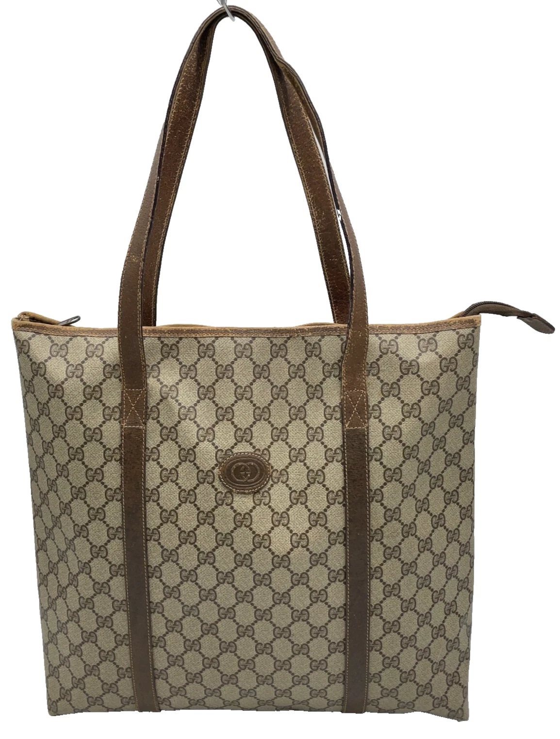 Authentique sac fourre tout Gucci GG Supreme Sherry Line 41.02.110 cuir marron NS041481