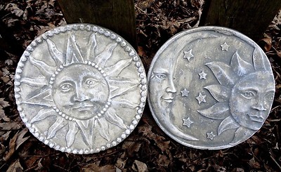 Eclipse sun plastic molds set of 2 molds 6.5'' x 1/2'' thick each