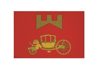 Aufnäher Moskau Flughafen Fahne Flagge Aufbügler Patch 9 x 6 cm