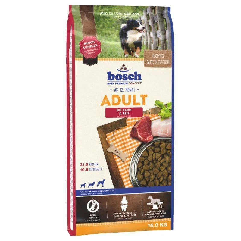 Bosch Adult Lamm & Reis Hund Trockenfutter - 15kg
