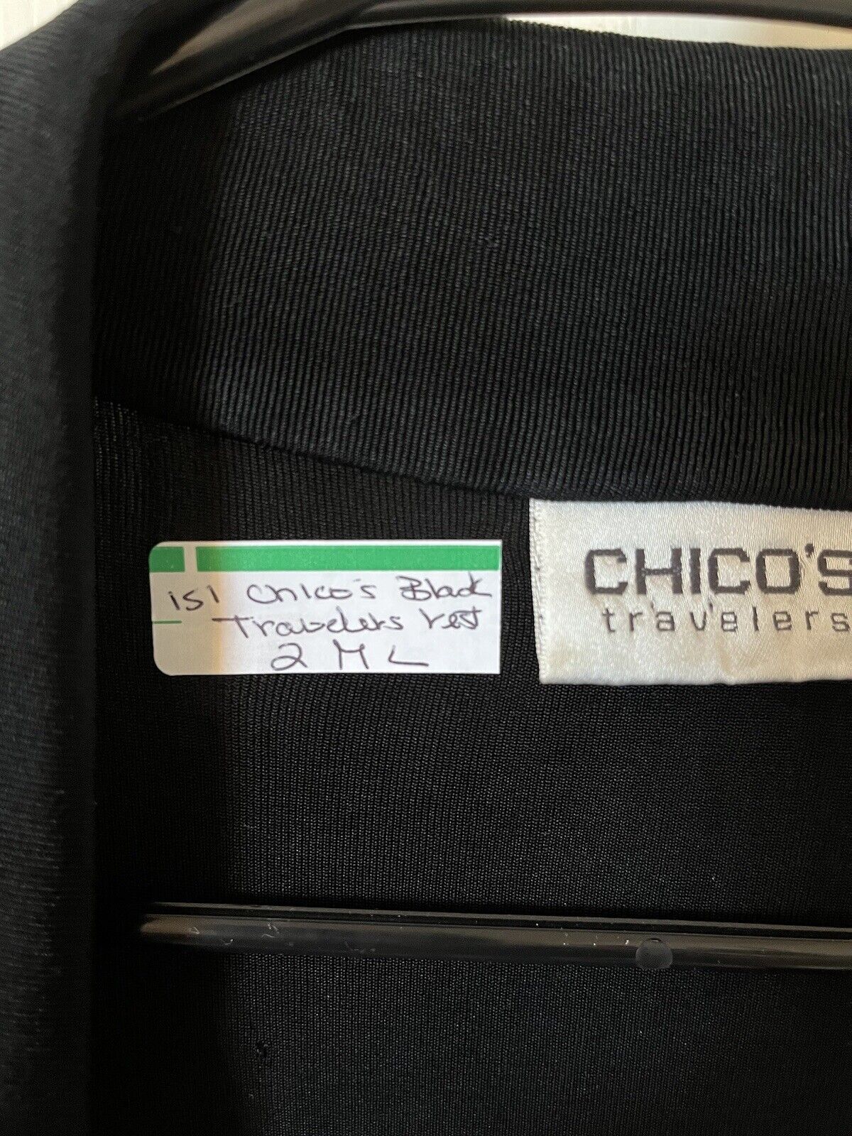 Chicos Black Travelers Longer Vest 2 M L - image 7