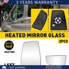 2X Mirror Glass Heated Upper Lower Left Side 2015-2022 For Ford Transit-150 XH