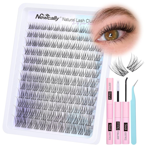 Kit de racimos de pestañas naturales Kit de extensión de pestañas Wispy Extensión de pestañas en racimo C C - Imagen 8 de 12